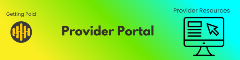 Provider blog header: Provider Portal