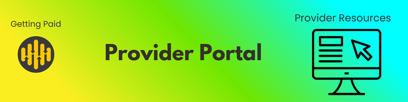 Provider blog header: Provider Portal