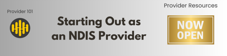 Provider blog header: Starting out as an NDIS provider